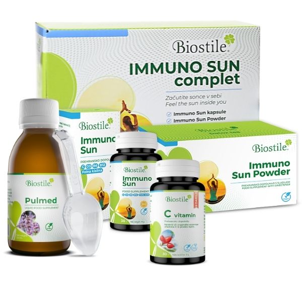 IMMUNO SUN complet + Pulmed + C Vitamin (Geschenk)