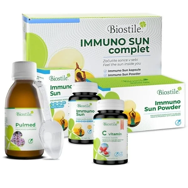 IMMUNO SUN complet + Pulmed + C Vitamin (Geschenk)